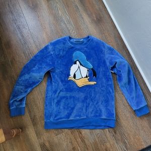 Disney donald fleece jersey sweater